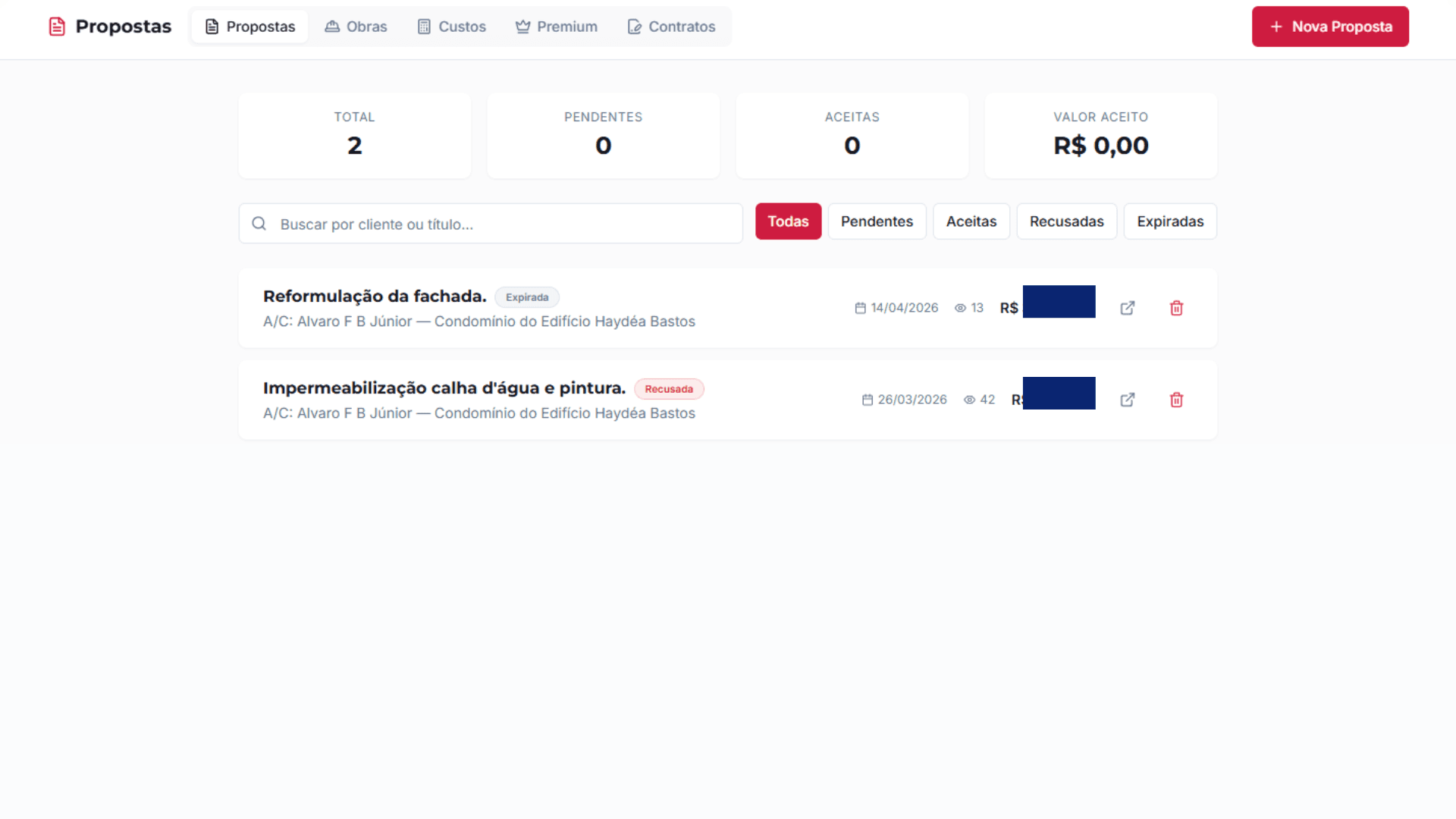 Site institucional para empresa de engenharia